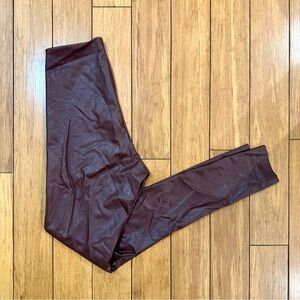 Commando - Faux Leather Leggings - Medium - Oxblood
